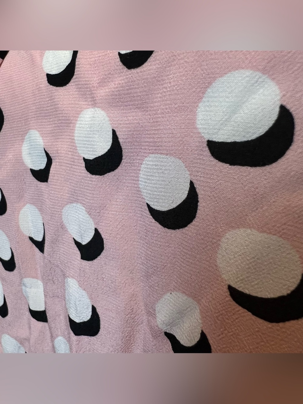 Talbots Siz Medium Sleeveless Blouse Polka Dot Top AOP Old Money Academia Preppy - Picture 5 of 9